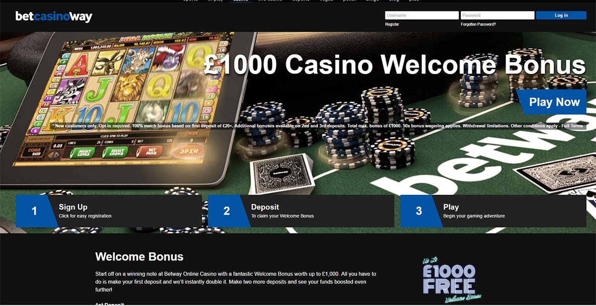 online slots betway casino bonus tv